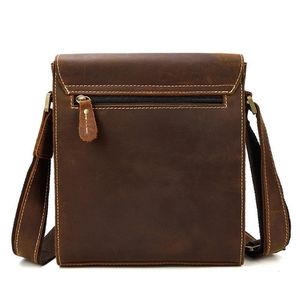 Bolso Mensajero de Cuero Vintage para Hombre, Bolso de Hombro Personalizado de Cuero Vacuno Genuino de Primera Calidad - Product Image 2