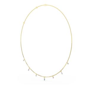 Collier pendentif en diamants de laboratoire taillés en marquise et ronds, formes mélangées, 18 pouces - Product Image 5