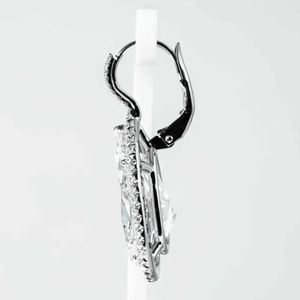 Pendientes de Diamantes Cultivados en Laboratorio con Forma de Pera en Oro de 14K, Certificados por IGI, Chapados en Rodio, Joyería Elegante para Fiesta, Regalo para Mujer - Product Image 2