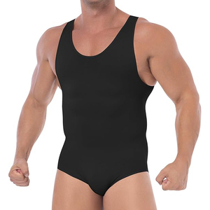 Compression Seamless Quick Dry <b>Jumpsuit</b> Unisex High Elastic Antibacterial Breathable Full Body Sports Romper Spandex/Nylon - Product Image 1