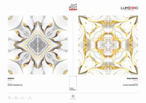 Azulejos de Porcelana Contemporáneos con Acabado Brillante, Diseño Bookmatch, Tamaño 60x120cm, 600x1200mm, 24x48 Pulgadas, Losas de Lujo con Aspecto de Mármol para Paredes y Pisos Interiores - Product Image 4