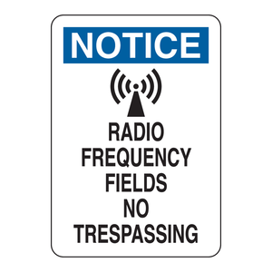 Panneau de signalisation d'interdiction d'entrée Brady RF - Panneau de sécurité imprimé UV pour intérieur/extérieur - Product Image 1