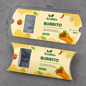 Custom Printed Logo Biodegradable Eco-Friendly <b>Disposable</b> Takeaway Food Burrito Shawarma Paper Packaging Wrap Box for Shawarma - Product Image 6