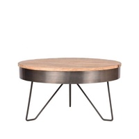 Jambes en épingle à cheveux en cuivre en métal robuste pour table basse sur trépied de meubles de maison modernes avec table centrale en bois