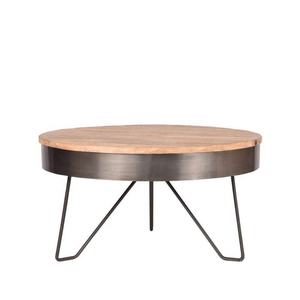 Jambes en épingle à cheveux en cuivre en métal robuste pour table basse sur trépied de meubles de maison modernes avec table centrale en bois - Product Image 5