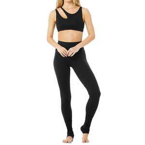 Conjunto de Yoga de 2 Piezas para Mujer Talla Grande, Leggings de Cintura Alta, Sujetador Deportivo, Ropa de Gimnasio, Ropa Deportiva, Ropa de Entrenamiento, Fitness - Product Image 1