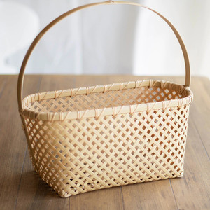 Best Selling <b>Gift</b> Hamper <b>Basket</b> Natural Bamboo <b>Baskets</b> with Handle for Christmas Festival Holidays - Product Image 2