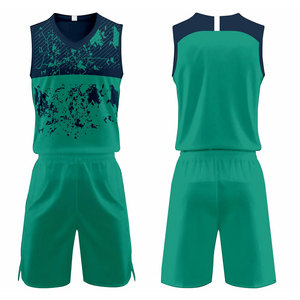 Custom Sublimated <b>Volleyball</b> Jersey <b>Set</b> Men Green Navy V-Neck Sleeveless Moisture Wicking Athletic Wear All Seasons - Product Image 1
