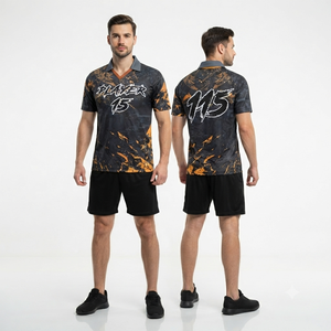 Maillot de football américain 7v7 personnalisé OEM, imprimé par transfert thermique, 100 % polyester respirant, taille élastique, manches courtes, équipe personnalisée - Product Image 6