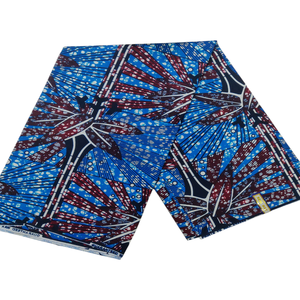 Tela de Lona Dobby con Estampado Africano 2026, 100% Algodón, Transpirable, Ecológica, 6 Yardas, para Vestidos de Bebés y Niños, y Cortinas - Product Image 1