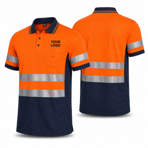 เสื้อโปโลเพื่อความปลอดภัยบนท้องถนนแบบขายส่ง OEM ผลิตจากโพลีเอสเตอร์ระบายอากาศได้ดี เหมาะสำหรับงานวิศวกรรม น้ำหนักเบา ซับเหงื่อได้ดี ผู้ผลิตชุดยูนิฟอร์ม - Product Image 6