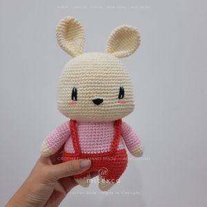 45 mignon lapin vert crochet fait main en vrac poupée en peluche lapin Amigurumi pour cadeaux, événements, magasins - Product Image 6