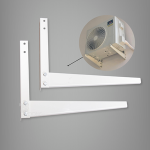 ADONG A01 <b>White</b> Heavy-Duty Wall Mount <b>Bracket</b> Single-Side Structure 5mm Thick Painted Steel Support for Air Conditioner Unit - Product Image 1