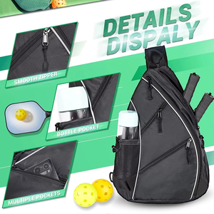 Bolsa de Transporte para Raqueta de Pickleball y Tenis, Ajustable, de Cuero PU, para Hombre y Mujer, Venta al Por Mayor OEM 2026, Directo de Fábrica - Product Image 4