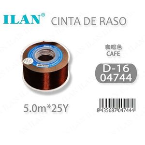 Ruban en satin Ilan 5,0 m 25Y couleur café D16 - Product Image 2