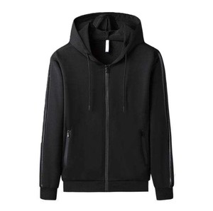 Conjunto Deportivo para Hombre con Capucha, Sudadera con Cierre Completo y Bolsillos Laterales, Pantalón a Juego, Ropa Casual de Otoño, Color Sólido - Product Image 2