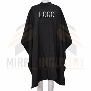 Capa de Corte de Pelo Unisex de Poliéster Verde Oscuro Resistente al Agua, Uniforme de Trabajo - Product Image 2