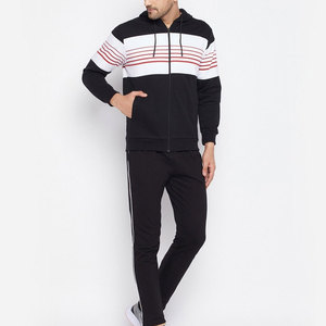 Chándales de invierno de algodón 100% con forro polar técnico, personalizados al por mayor con logo, para hombre, tallas grandes, con capucha y cremallera, diseño 2 en 1, de secado rápido. - Product Image 2