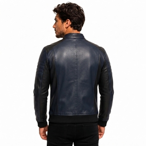 Chaqueta de Cuero para Hombre, Chaqueta de Cuero Informal de Primera Calidad, Ajuste Cómodo, Material Suave, Construcción Duradera para Actividades al Aire Libre en Invierno - Product Image 5