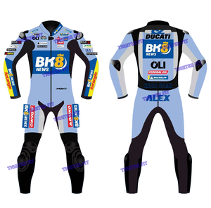 Nuevo Traje de Motociclismo de Cuero Genuino Estampado 2026, Calidad Premium, Transpirable, Resistente al Viento, Tallas Grandes, Logotipo Personalizado - Product Image 2