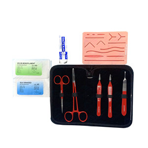 Kit de Suture Chirurgical Médical, Instruments Chirurgicaux, Kit de Suture pour Lacerations, Kit de Pratique de Suture en Acier Inoxydable pour Dissection - Product Image 1