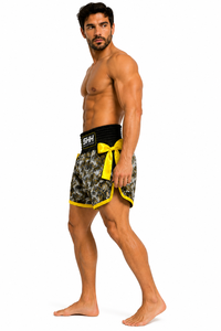 Pantalones Cortos de Boxeo Tailandés SHH Premium con Lazos Laterales, Estampado de Calavera, Cintura Alta, para Kickboxing, Ropa Deportiva Personalizada con Etiqueta Privada - Product Image 6
