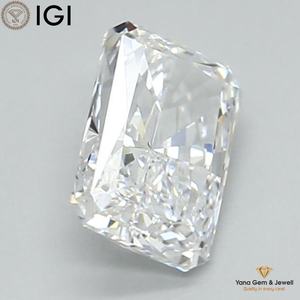 Stunning Brilliance Radiant Cut 1.40 Carat CVD Lab Grown Diamond with IGI Certificate D Color VVS2 Clarity for <b>Statement</b> <b>Ring</b> - Product Image 4