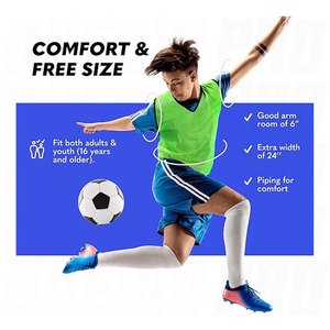Chalecos Deportivos de Malla, Talla Única, para Entrenamiento de Fútbol y Baloncesto, Transpirables y Ligeros - Product Image 2