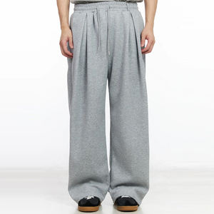 Pantalones Deportivos Anchos y Holgados para Hombre, Cintura Media, Corte Holgado, Algodón y Poliéster, Estilo Urbano - Product Image 1