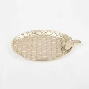 Bandeja de Acero Inoxidable para Chocolate, Plato Decorativo para Servir Dulces, Frutos Secos, Bocadillos, para el Hogar y Hoteles - Product Image 1