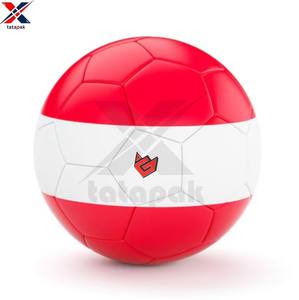 Ballon de football personnalisé de haute qualité en PVC, PU, ABS, taille 5, durable, écologique, laminé, emballage personnalisable, pour adultes, extérieur - Product Image 1