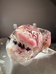 Caja de Resina Floral Hecha a Mano de Primera Calidad, Organizador Decorativo para Guardar Joyas, Pequeño Regalo de Joyería de Resina Personalizado - Product Image 3