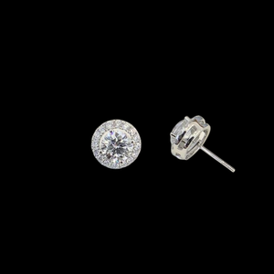 Modernos Pendientes de Aro Redondos con Diamantes Cultivados en Laboratorio, Certificados por IGI, Color D E F, Claridad VVS VS, en Oro, Oro Rosa, Oro Blanco y Plata - Product Image 3