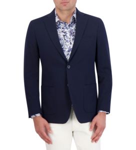 Men's Anti-Wrinkle Purple Color Printed Slim Fit <b>Blazer</b> Suit Single Breasted Stylish Casual Design Wedding Dinner Prom Party - Product Image 3