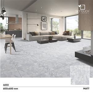 กระเบื้องปูพื้นพอร์ซเลนพื้นผิวด้านขนาด600x600ทนทานกรดแบบชนบททนทานสำหรับใช้งานภายในและภายนอก - Product Image 2