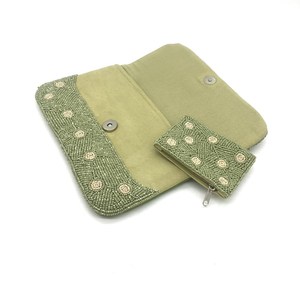 Bolso de Mano Bordado Estilo Boho de Diseñador con Intrincados Detalles de Hilo y Estilo Elegante para Fiestas Nocturnas, Bordado a Mano - Product Image 3
