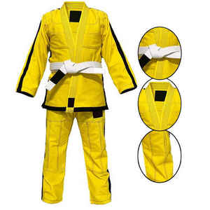 Custom BJJ Gi Uniform Brazilian Jiu Jitsu Front Logo Lightweight Breathable Durable Training Martial Arts - Product Image 1
