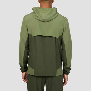 Ensemble de survêtement coupe-vent d'extérieur à manches longues en mesh pour homme, sweat-shirt et pantalon softshell deux pièces - Product Image 4