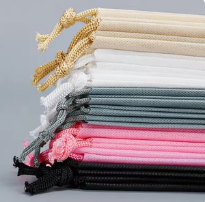 Recyclable Drawstring Non-Woven <b>Packaging</b> Bags with Heat Press Sealing Offset Printing Shoe Dust Cover <b>Textile</b> Bag - Product Image 6