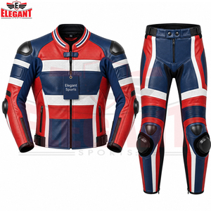 Tenue de moto deux pièces 2026 en cuir de vachette de qualité supérieure avec protection intégrale et logo personnalisé - Product Image 4