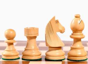 ชุดหมากรุก Staunton Tournament ลายอัศวินเยอรมัน ตัวหมากรุกทำจากไม้ Sheesham และ Boxwood ขนาด 3 นิ้ว ราคาประหยัด - Product Image 3