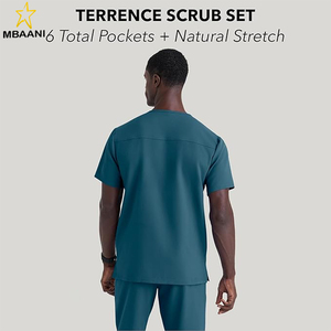 ชุดเสื้อและกางเกง STRONG Terrence Scrub สำหรับผู้ชาย – ขนาดสูงสุดถึง 70 ° ซี วอช, ผ้ายืดธรรมชาติ, ดูดซับความชื้น, แห้งเร็ว - Product Image 2
