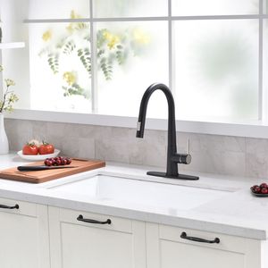 Rubinetto da Cucina Nero Estraibile Monocomando dal Design Moderno - Product Image 3