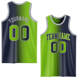 Camiseta de Baloncesto Verde Neón Personalizada, Fabricante OEM ODM, Nombre y Número Personalizados, Uniforme de Equipo, Proveedor Mayorista - Product Image 1