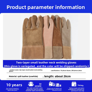 Gants de soudage laser TIG de haute qualité pour matériaux en cuir, certifiés, avec manchette renforcée, anti-coupure, antidérapants, pour travaux lourds - Product Image 4