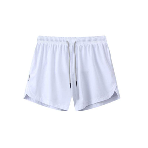 Shorts pour hommes à taille élastique, couleur unie, séchage rapide, noir, gris, marine - Product Image 2