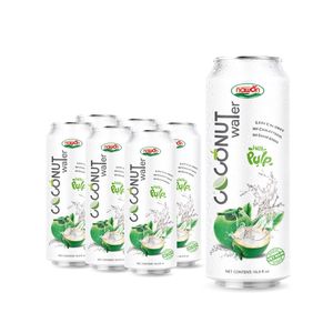 Agua de Coco Pura con Pulpa, Lata de 500 ml, Bebida Natural Hidratante, Fabricante OEM, Bebida Lista para Beber, Exportación a Granel - Product Image 2