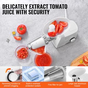 Macchina Elettrica per Salsa di Pomodoro 300W, 4 LBS/Min, Spremiagrumi con Motore in Rame Puro, Tritatutto Elettrico per Alimenti - Product Image 6