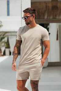 Shorts en coton pour hommes, personnalisés, de haute qualité, 100% coton, molleton, pour l'entraînement, la course à pied, décontractés, en tissu éponge français, shorts de sport - Product Image 2