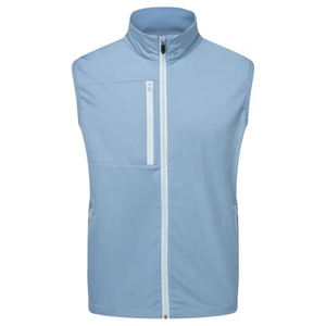 Men's Navy <b>Blue</b> Windproof <b>Vest</b> Stand Collar Zipper Sleeveless Lightweight Sporty Embroidery Front Quick Dry Breathable Winter - Product Image 3